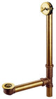 Kingston Brass 16" Trip Lever Waste and Overflow Drain, Polished Brass