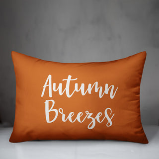 Autumn Breezes Lumbar Pillow, Orange, 14"x20"