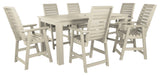 Weatherly 7-Piece Rectangle Counter-Height Dining Set, Whitewash