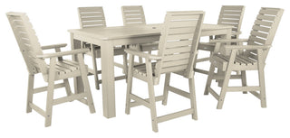Weatherly 7-Piece Rectangle Counter-Height Dining Set, Whitewash