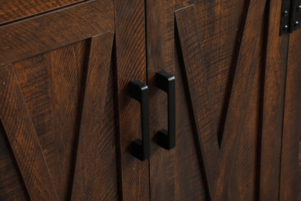 Home Living 19" Modern Espresso-Light Bathroom Vanity, Espresso