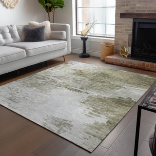 Machine Washable Indoor/Outdoor Chantille ACN595 Taupe 2'6" x 3'10" Rug