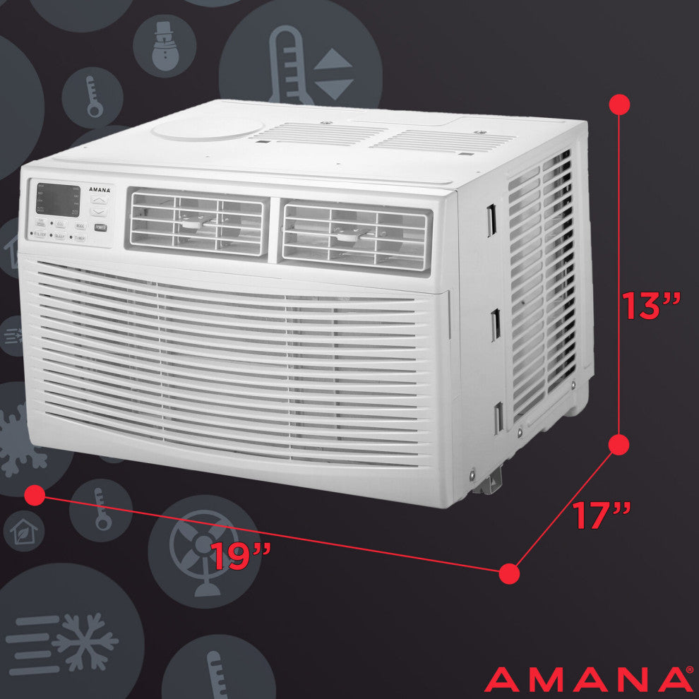 8,000 BTU 115V Window-Mounted Air Conditioner With Remote Control
