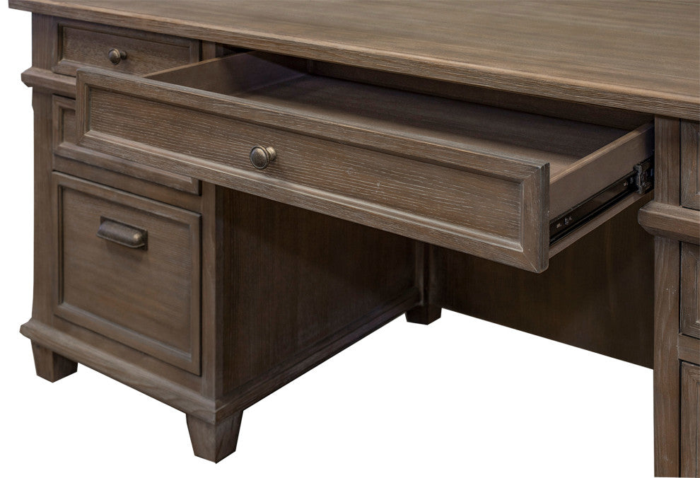 Martin Furniture Carson Double Ped Desk