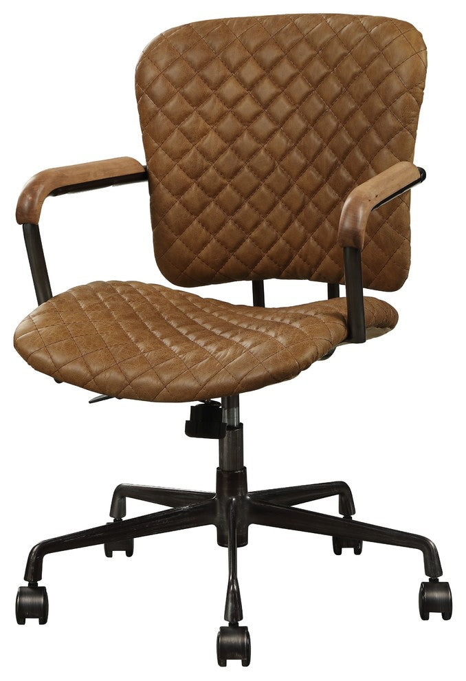ACME Josi Executive Office Chair, Coffee Top Grain Leather