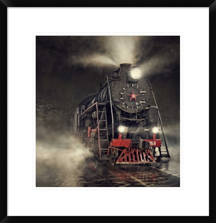 "Beyond Express" Framed Digital Print by Dmitry Laudin, 23x24"