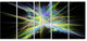 Yellow Blue Chaos Multicolored Rays, Abstract Canvas Wall Art, 60"x28", 5 Panels