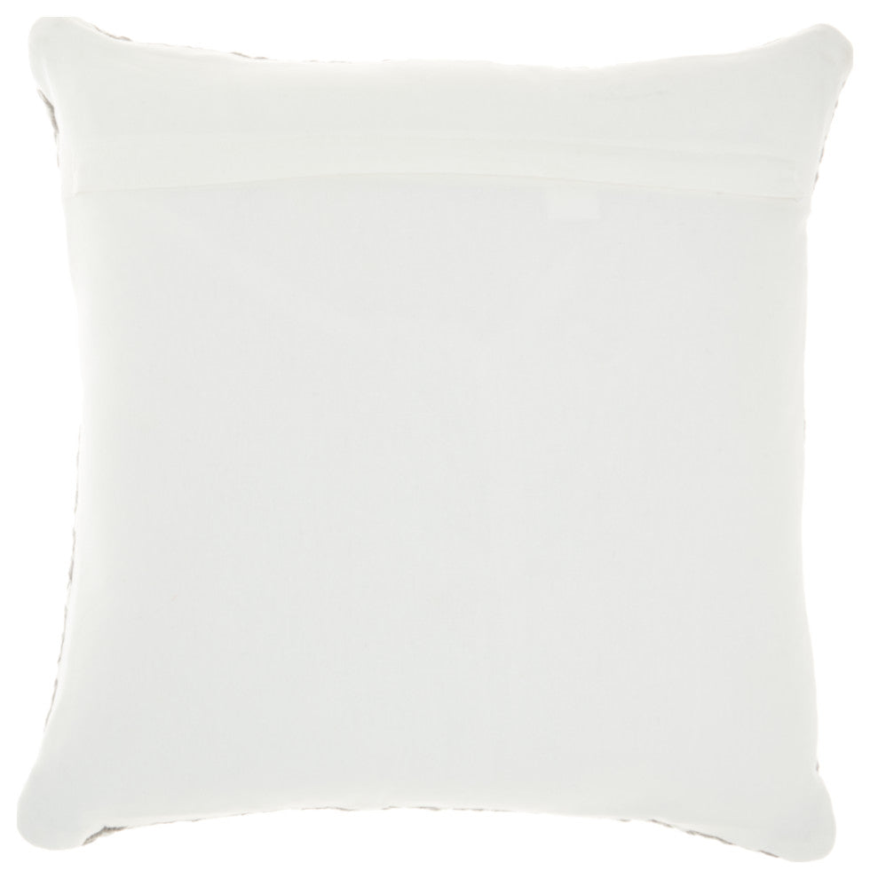 Mina Victory VJ006 Throw Pillow, Grey, 18" x 18"