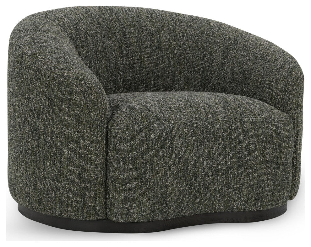 Kosas Home Beverly Boucle Fabric Swivel Accent Chair, Green