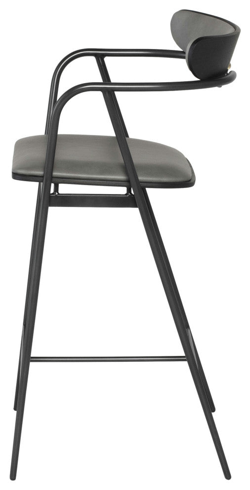 Gianni Dove Leather Counter Stool