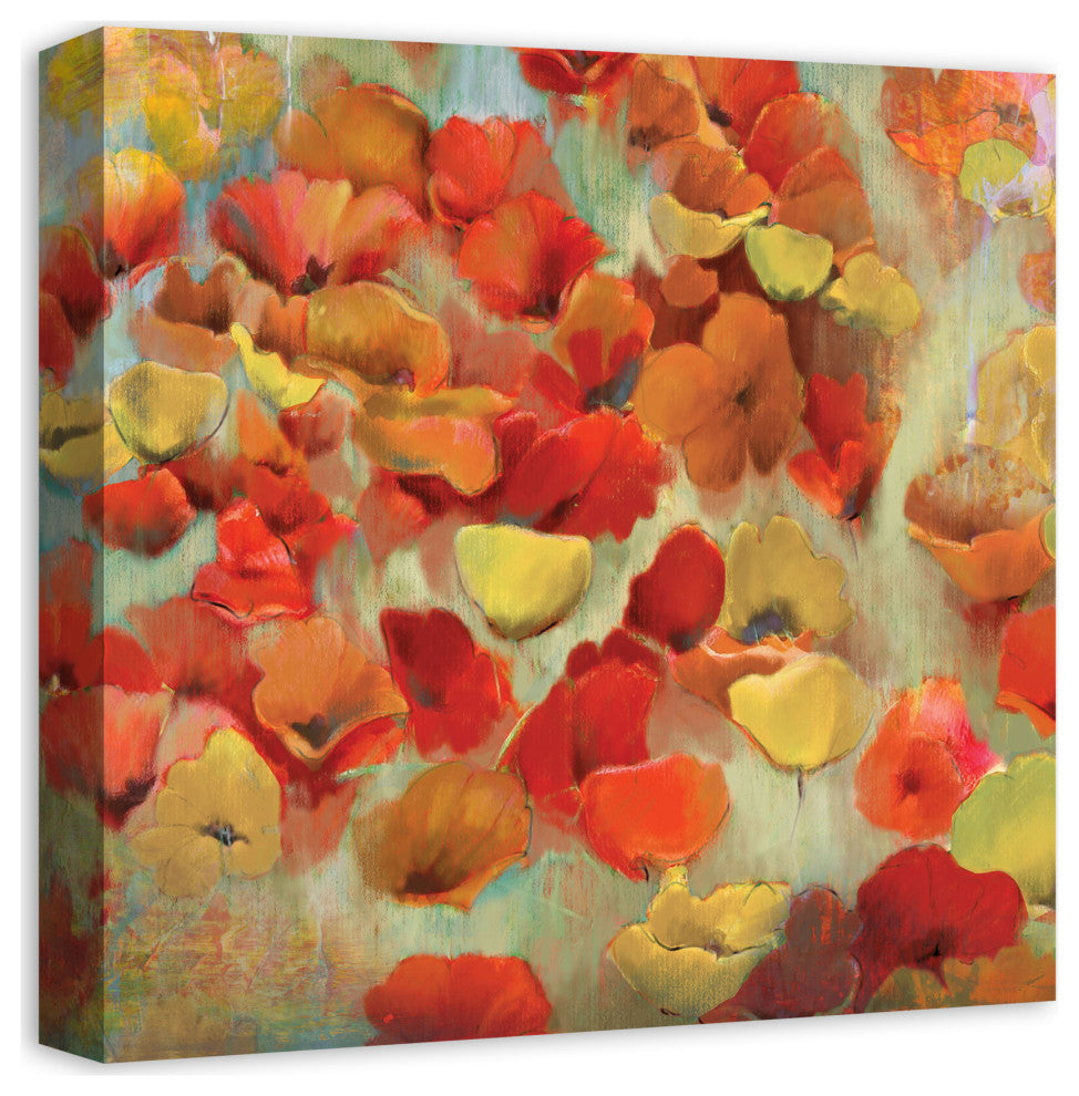 Delightful Flowers 16x16 Canvas Wall Art