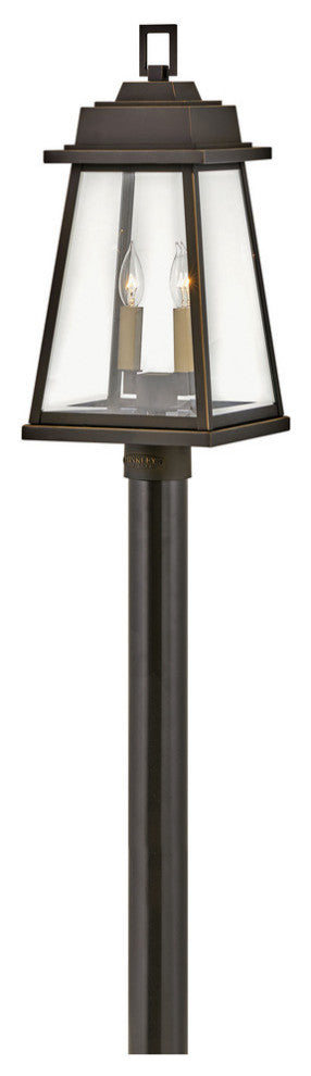 Hinkley Bainbridge Large Post Mount Lantern, Oil Rubbed Bronze