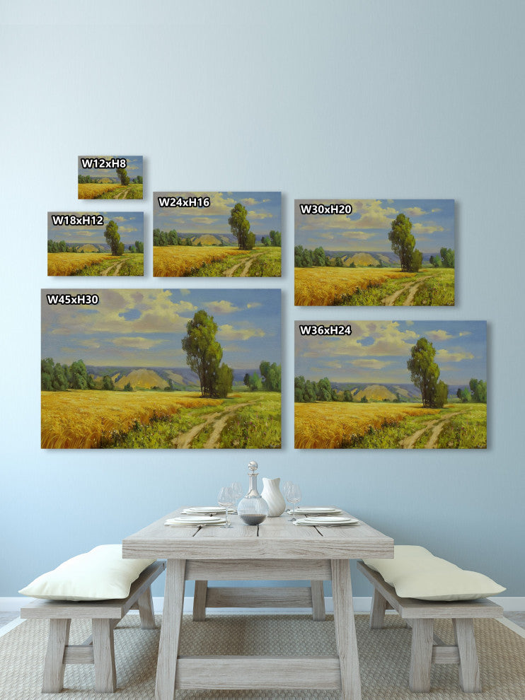 "Field of Dreams" Painting Print on Wrapped Canvas, 60x40