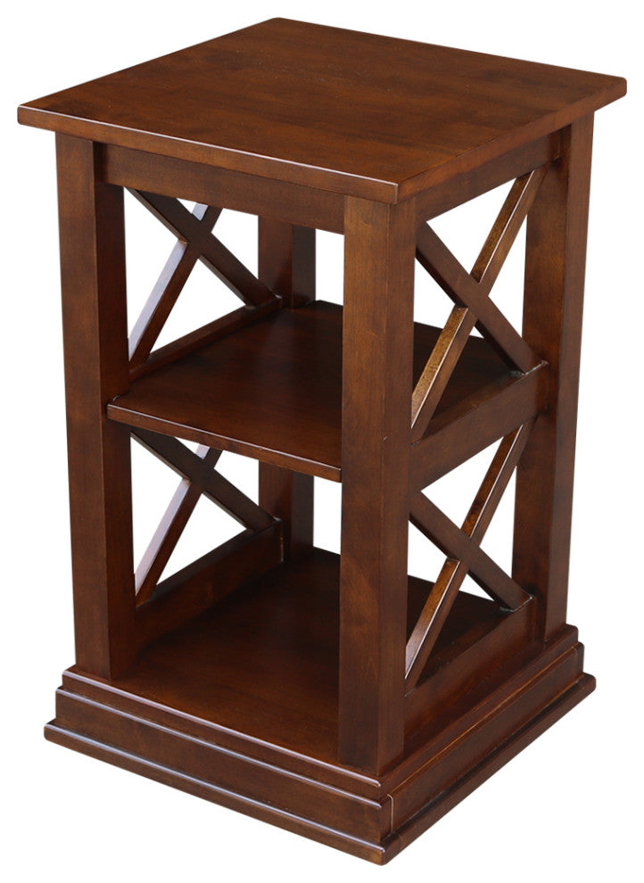 Hampton Accent Table With Shelves, Espresso