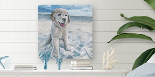 "Dog Haven" Painting Print on Wrapped Canvas, 18"x18"