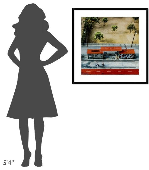 "Paint It Red" Framed Digital Print by Ambra, 32"x32"