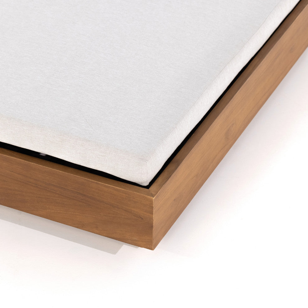 Kinta Outdoor Double Chaise Lounge-Stone