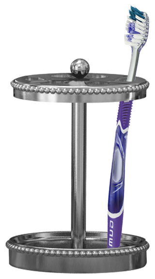 nu steel Chic Beaded Toothbrush Holder