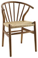 Flourish Spindle Wood Dining Side Chair, Walnut