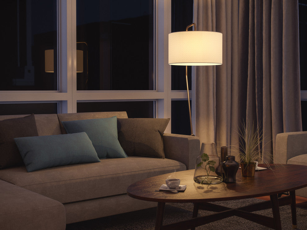 Kenroy 35341AB 1-Light Floor Lamp, Kaler