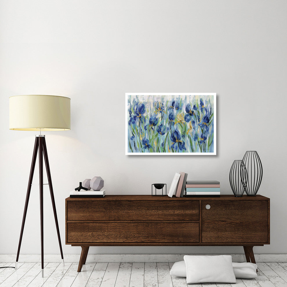 "Iris Flower Bed" Digital Paper Print by Silvia Vassileva, 38"x26"