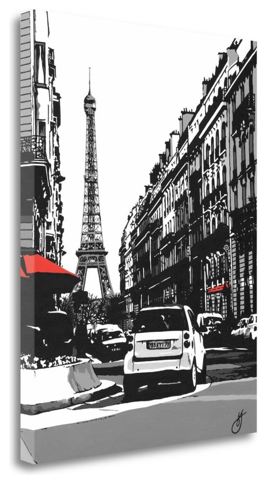 "Paris II" By Jo Fairbrother, Giclee Print on Gallery Wrap Canvas, Ready to Hang