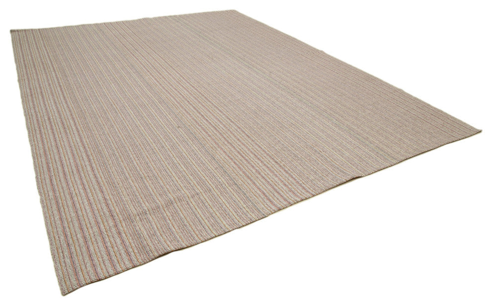 Rug N Carpet - Hand-knotted Turkish 10' 5'' x 13' 6'' Flatweave Wool Kilim Rug
