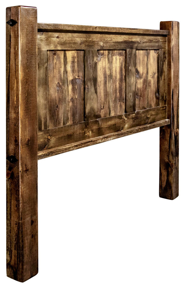 Big Sky Collection Rugged Sawn Panel Headboard, Queen, Provincial Stain