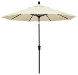9' Aluminum Umbrella Auto Tilt Bronze, Canvas