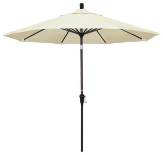 9' Aluminum Umbrella Auto Tilt Bronze, Canvas
