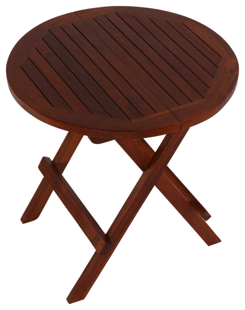 Karlyn Round Teak End Table, 20"