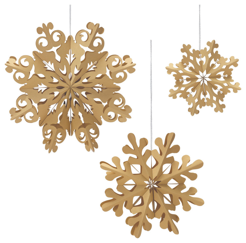 Paper Snowflake Ornament, Set of 6