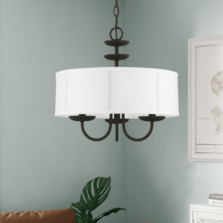 Livex Lighting 3 Light Black Pendant Chandelier