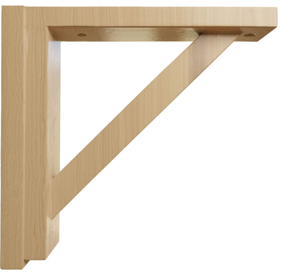 2 1/2"W x 10 3/4"D x 10 1/4"H Traditional Shelf Bracket, Cherry