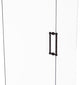 Contemporary 12" Grooved Accent Back to Back Shower Door Pull, Venetian Bronze