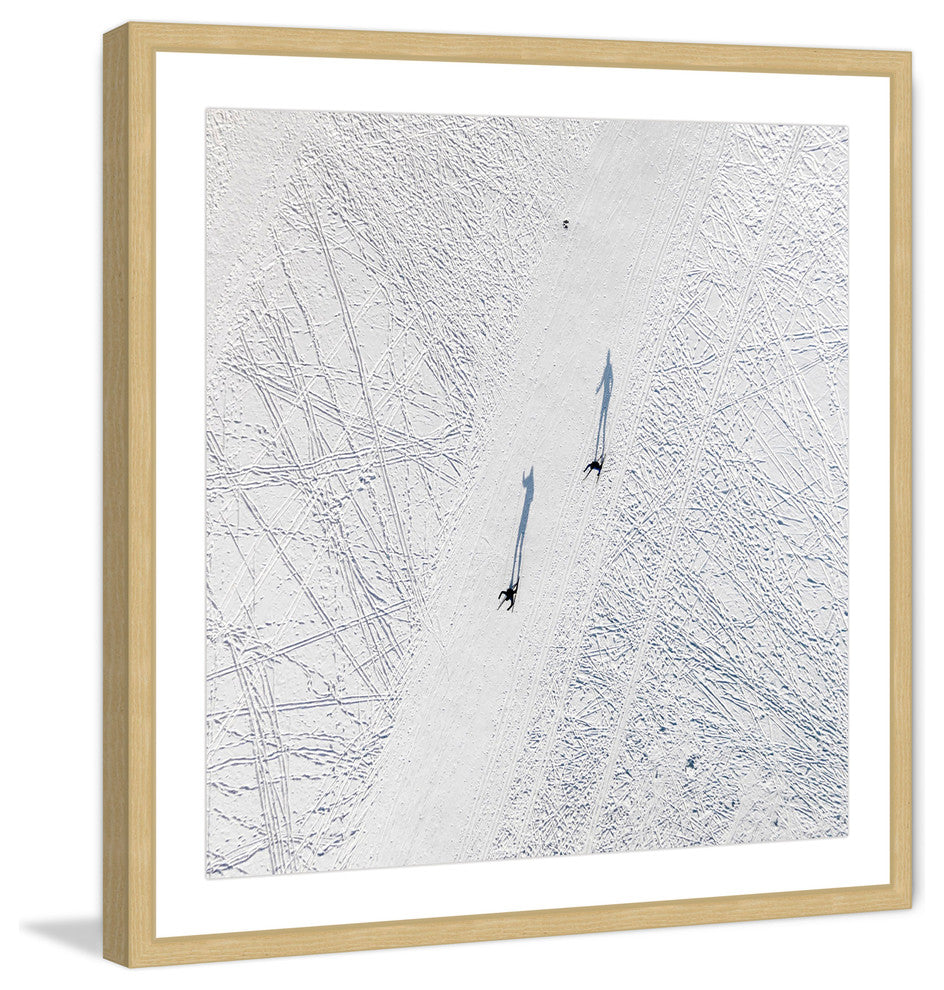 "Two Travelers" Framed Print by Karolis Janulis