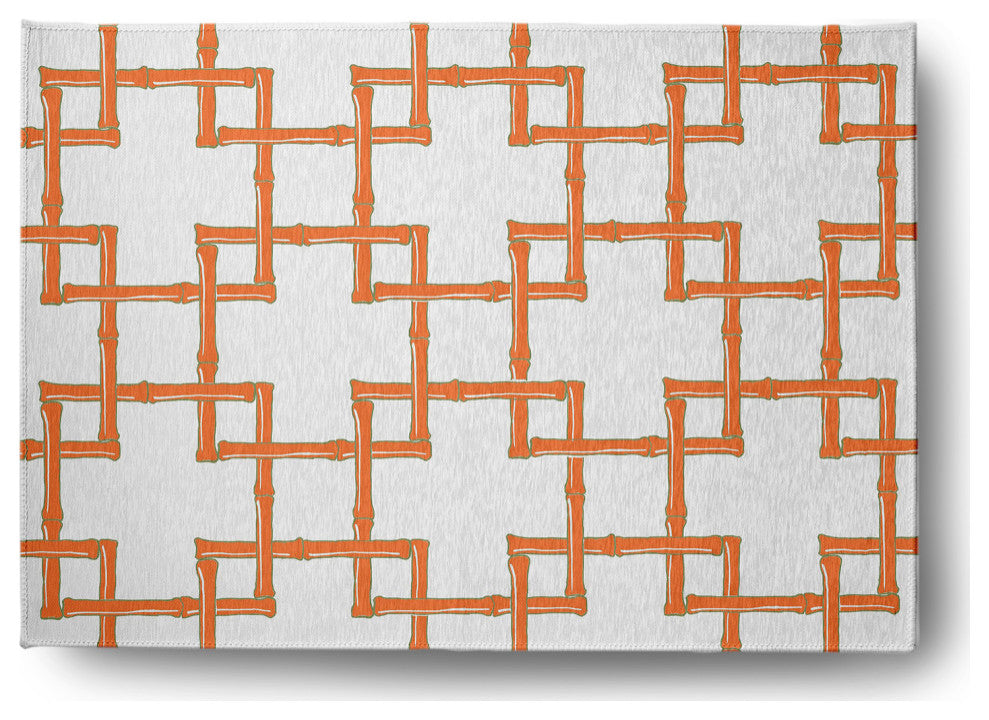 Bamboo Spring Chenille Rug, Blood Orange, 5'x7'
