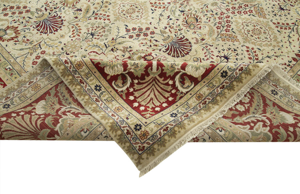 Rug N Carpet - Hand-Knotted Oriental 12' 1" x 15' 1" Large Oushak Area Rug