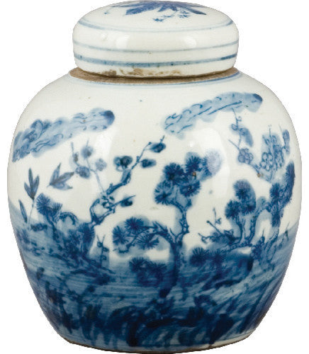 Blue and White Porcelain Jar