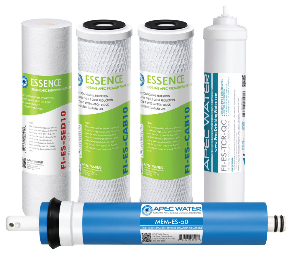 APEC 50 GPD Complete Replacement Filter Set for ROES-50 (Stage 1-5)