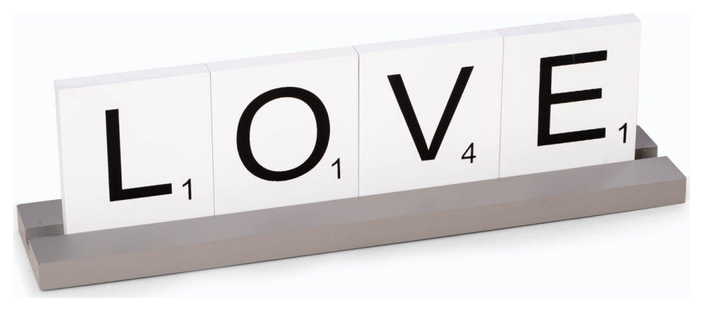 Love Scrabble Letter Tile Wooden Sign