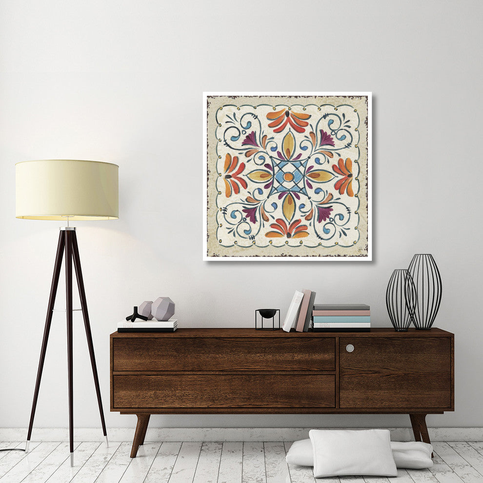 "Mediterranean Flair XII" Digital Paper Print by Daphne Brissonnet, 42"x42"
