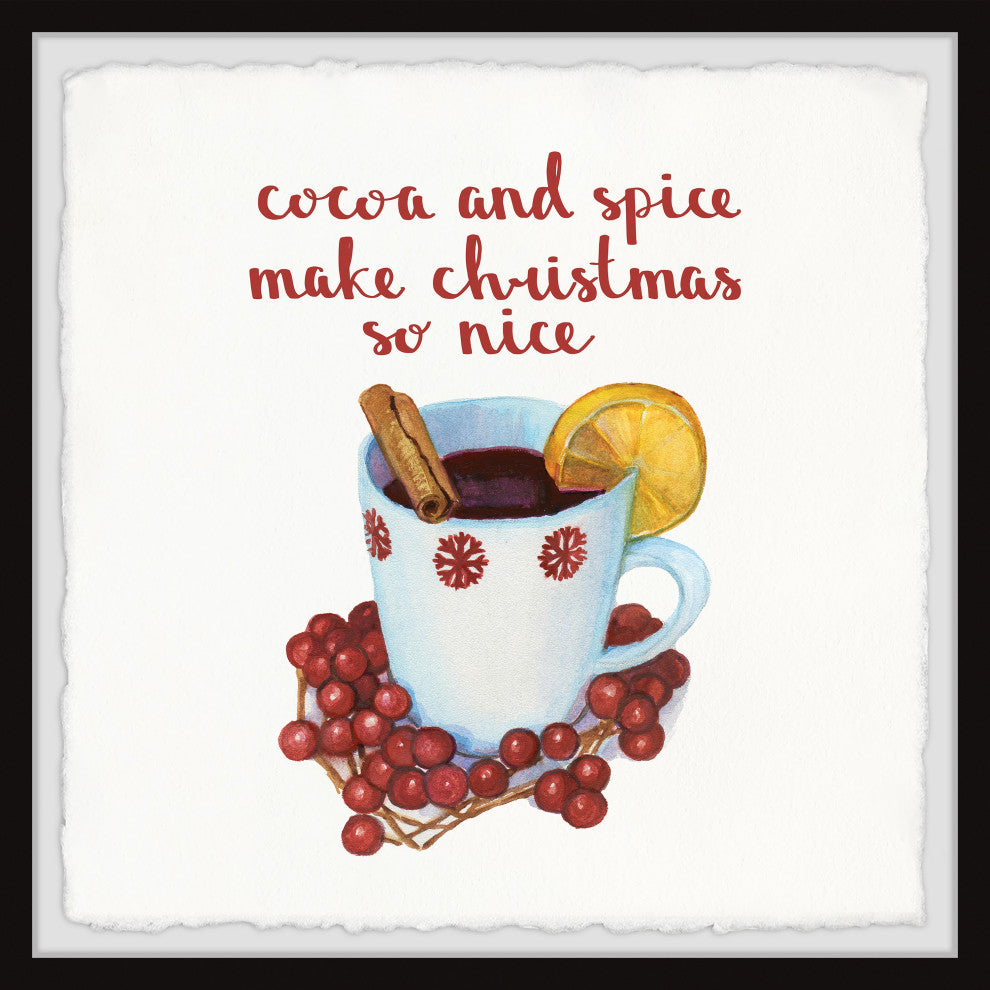 "Christmas Is Nice" Framed Painting Print, 32x32