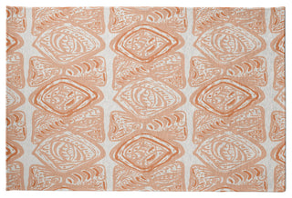 Cowry Cluster Rug, Orange, 3'x5'