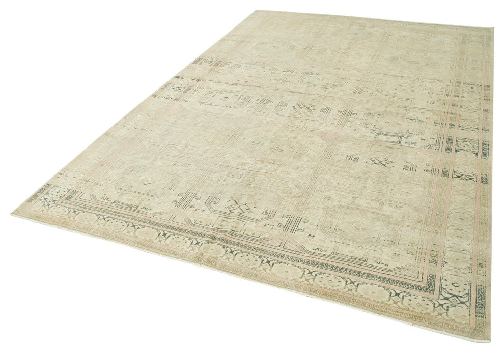 Rug N Carpet - Handmade Turkish 6' 7'' x 9' 9'' Unique Area Rug