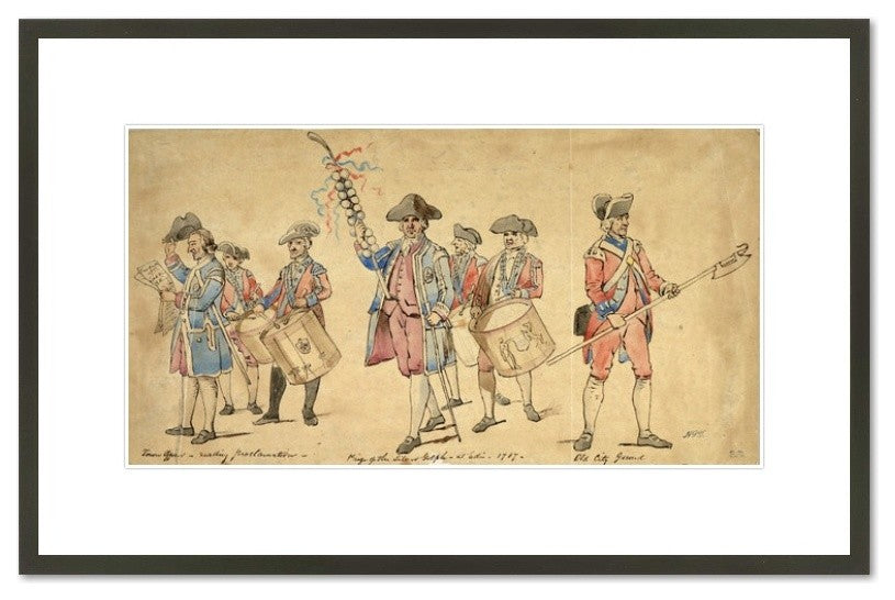 A Group of Edinburgh Characters: Town Officer, City Guard etc. with the Silver G