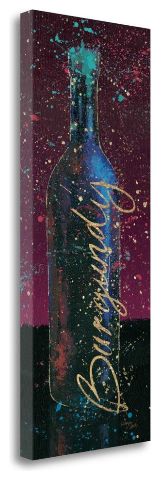 "Wine Splash Dark V" By Wellington Studio, Giclee Print on Gallery Wrap Canvas