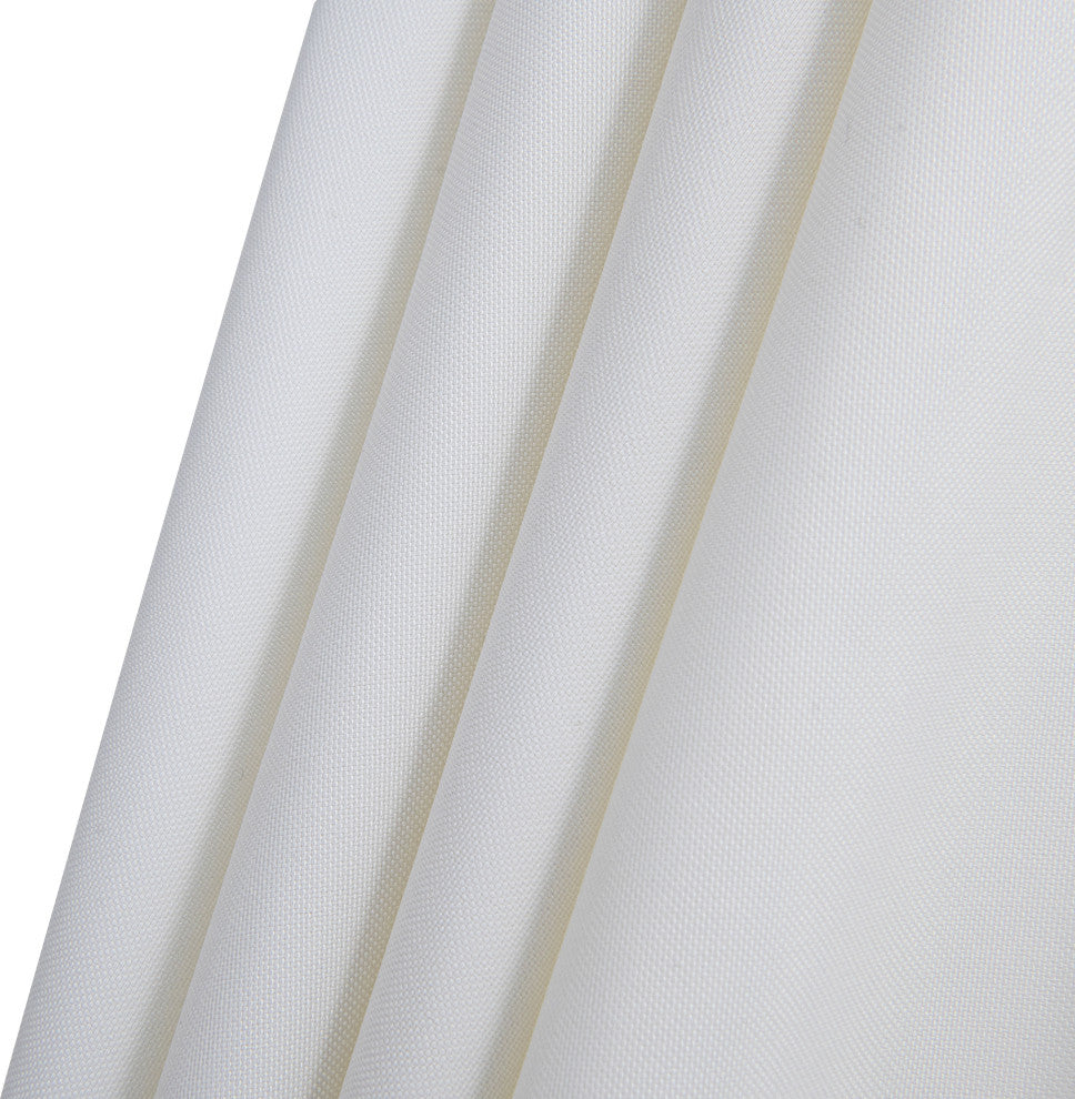 Fiji Patio Umbrella and Base, White, Teak Pole, Teak Cozumel Base