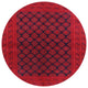 Ahgly Company Indoor Round Mid-Century Modern Area Rugs, 4' Round