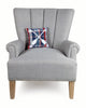 Picnic Plaid Oars Embroidered Pillow